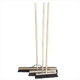 18" BASSINE BROOM STIFF WOODEN SWEEPING BROOM KIT