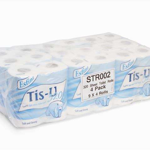 36 PACK 2PLY WHITE TOILET ROLLS