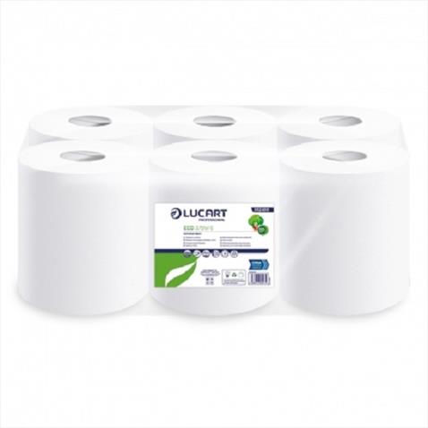 WHITE EMBOSSED CENTREFEED ROLLS