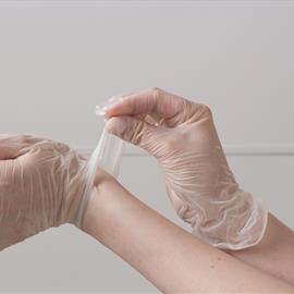 VINYL POWDER FREE GLOVES SMALL