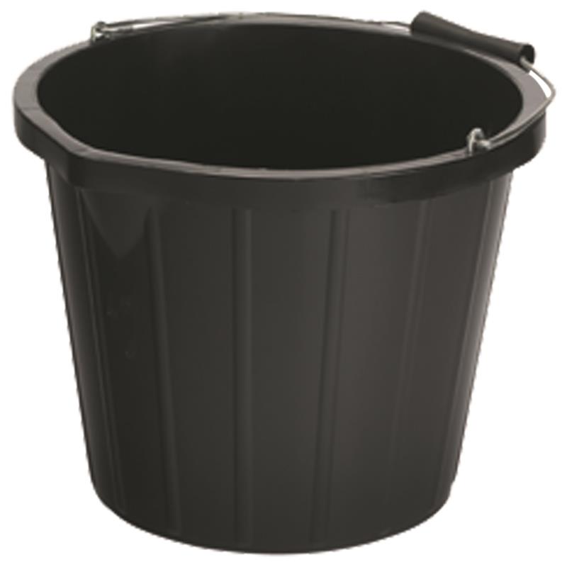 15LTR BLACK INDUSTRIAL BUCKET