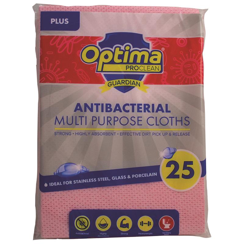 RED ANTIBACTERIAL ENVIRO WIPE CLOTH
