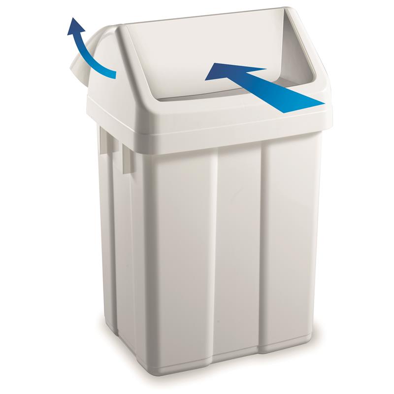 25LTR PLASTIC SWING BIN