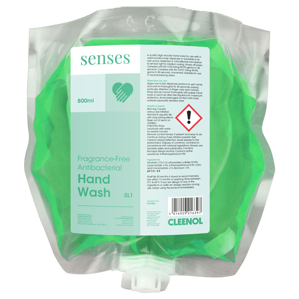 SENSES  ANTIBACTERIAL FRAGRANCE FREE FOAM HAND WASH