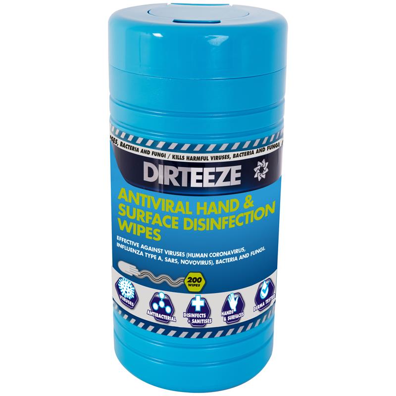 ANTIVIRAL HAND AND SURFACE DISINFECTANT WIPES